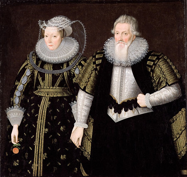 Unknown Artist - Sir Thomas Mansel And Jane (Pole), Lady Mansel, c.1625